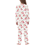 Rose Pattern Print Design 02 Kids' Boys' Girls' All Over Print Pajama Set