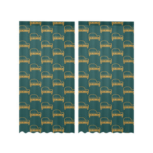 Piano Pattern Print Design 03 Gauze Curtain