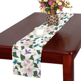 Hummingbird Pattern Print Design 01 Table Runner