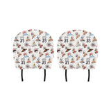 Sushi Japanese Pattern Car Headrest Cover