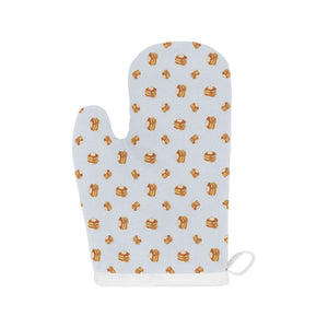 Pancake Pattern Print Design 03 Heat Resistant Oven Mitts