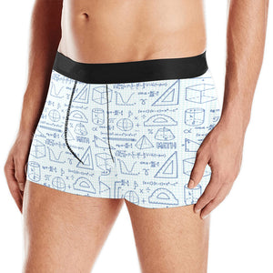Math Pattern Print Design 03 Men's All Over Print Boxer Briefs Men's Underwear