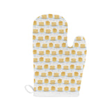 Pancake Pattern Print Design 01 Heat Resistant Oven Mitts