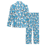 Pelican Pattern Print Design 04 Men's Long Pajama Set