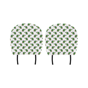 Green Amy Helicopter Pattern Car Headrest Cover