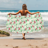 Ladybug Pattern Print Design 05 Beach Towel
