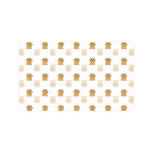 Golden Retriever Pattern Print Design 03 Doormat