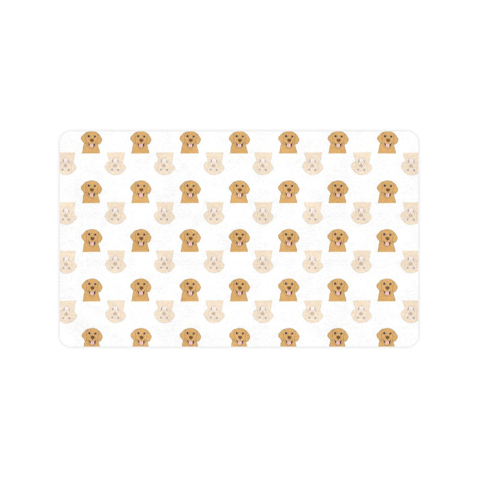 Golden Retriever Pattern Print Design 03 Doormat