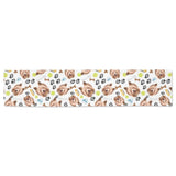 Yorkshire Terrier Pattern Print Design 05 Table Runner