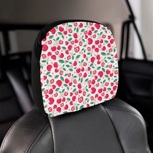 Cherry Heart Pattern Car Headrest Cover