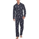 Swallow Pattern Print Design 02 Men's Long Pajama Set