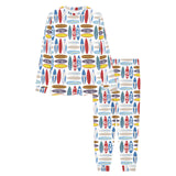 Surfboard Pattern Print Design 02 Men's All Over Print Pajama