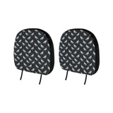 Pigeon Pattern Print Design 01 Car Headrest Cover