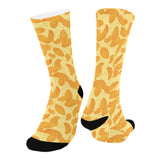 Potato Chips Pattern Print Design 04 Crew Socks