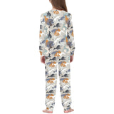 Greyhound Pattern Print Design 04 Kids' Boys' Girls' All Over Print Pajama Set