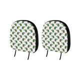 Green Amy Helicopter Pattern Car Headrest Cover