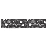 Bicycle Pattern Print Design 05 Table Runner