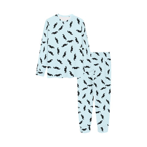 Mustache Beard Pattern Print Design 03 Kids' Boys' Girls' All Over Print Pajama Set