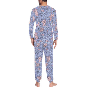 Yorkshire Terrier Pattern Print Design 02 Men's All Over Print Pajama