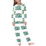 Camera Pattern Print Design 02 Kids' Boys' Girls' All Over Print Pajama Set