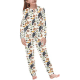 Toucan Flower Pattern Kids' Boys' Girls' All Over Print Pajama Set