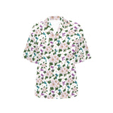 Hummingbird Pattern Print Design 01 Women's All Over Print Hawaiian Shirt