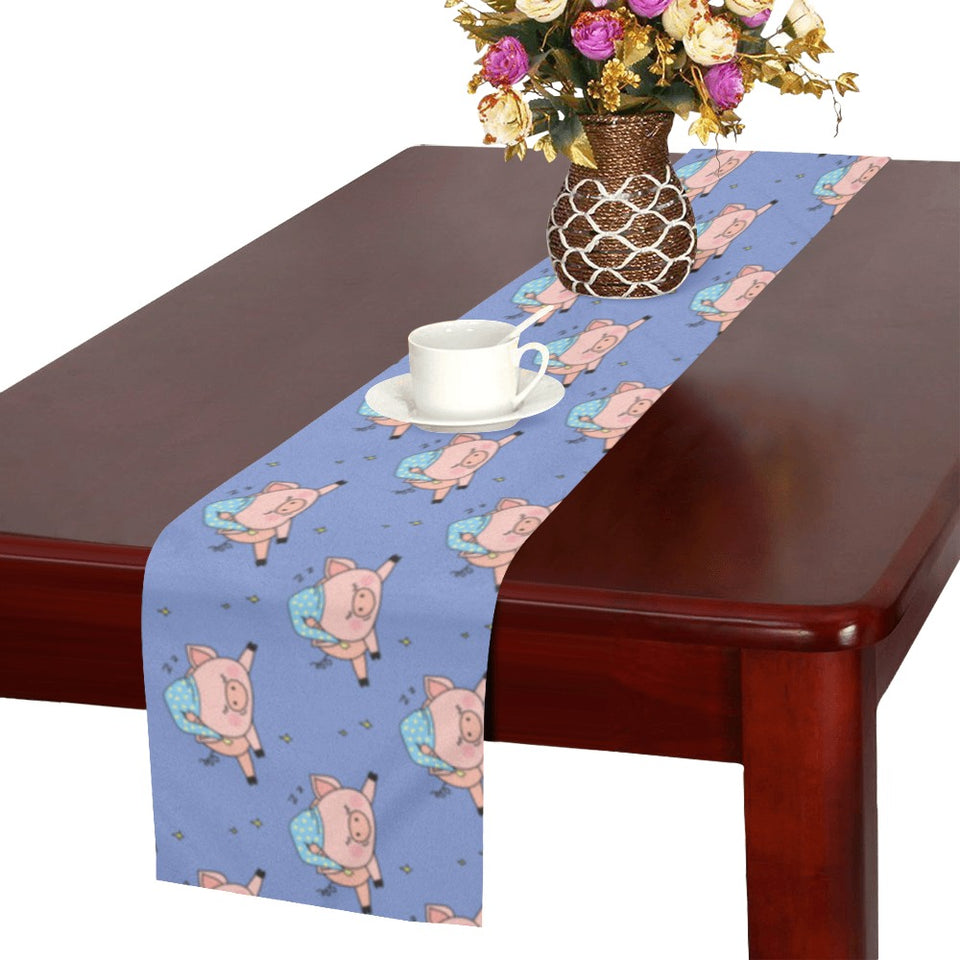 Pig Pattern Print Design 03 Table Runner