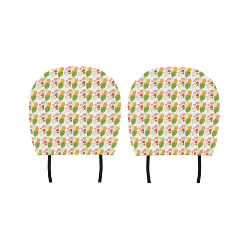 Sandwich Pattern Print Design 02 Car Headrest Cover