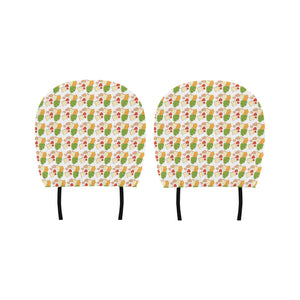 Sandwich Pattern Print Design 02 Car Headrest Cover