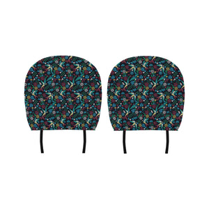 Swallow Pattern Print Design 04 Car Headrest Cover