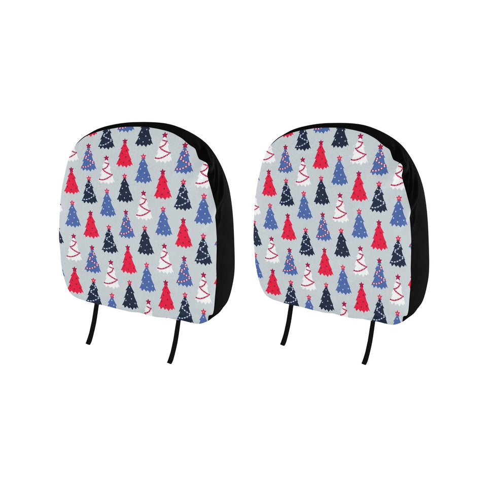 Christmas Tree Star Pattern Car Headrest Cover