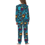 Halloween Pumpkin Cat Pattern Kids' Boys' Girls' All Over Print Pajama Set