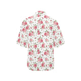 Rose Pattern Print Design 02 Women's All Over Print Hawaiian Shirt