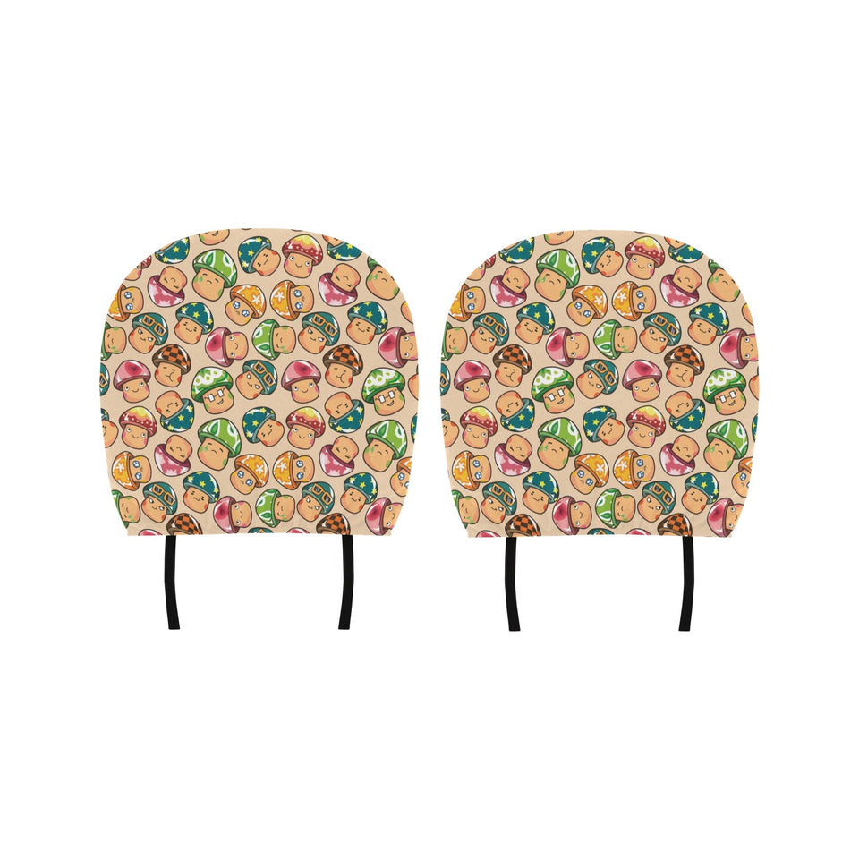 Mushroom Pattern Car Headrest Cover