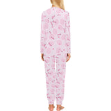 Tennis Pattern Print Design 02 Women's All Over Print Pajama Set