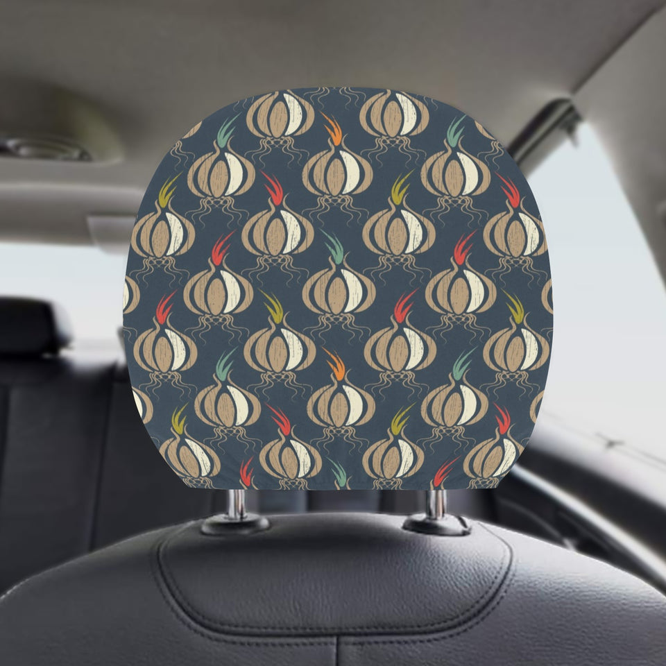 Garlic Pattern Car Headrest Cover