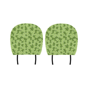 Lime Pattern Background Car Headrest Cover