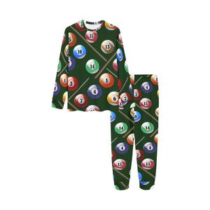 Billiard Ball Pattern Print Design 03 Kids' Boys' Girls' All Over Print Pajama Set