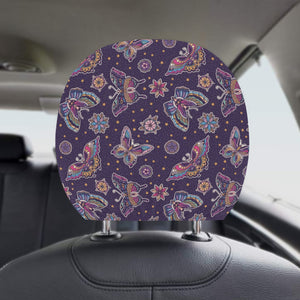 Butterfly Star Pokka Dot Pattern Car Headrest Cover