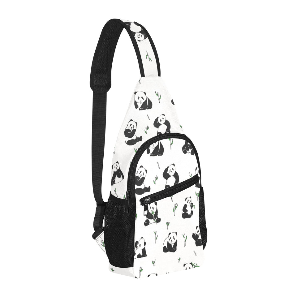 Panda Pattern Background All Over Print Chest Bag