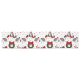 Hedgehog Pattern Print Design 05 Table Runner