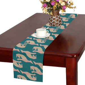 Greyhound Pattern Print Design 05 Table Runner