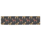 Greyhound Pattern Print Design 01 Table Runner