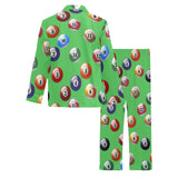 Billiard Ball Pattern Print Design 02 Men's Long Pajama Set