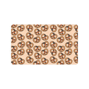 Pretzels Pattern Print Design 02 Doormat