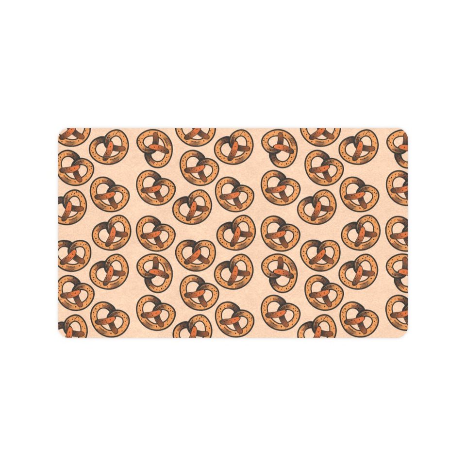 Pretzels Pattern Print Design 02 Doormat