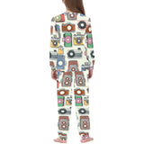 Camera Pattern Print Design 05 Kids' Boys' Girls' All Over Print Pajama Set