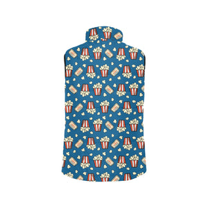 Popcorn Pattern Print Design 03 Men's Padded Vest