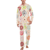 Donut Pattern Men's Long Pajama Set