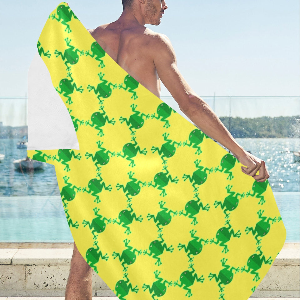 Frog Pattern Beach Towel